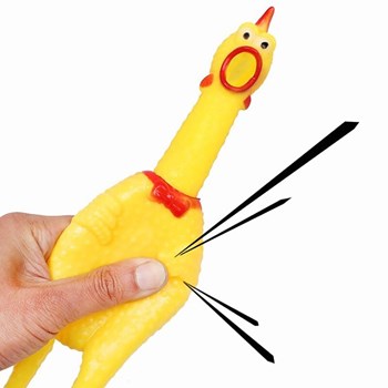 Galinha amarela que grita, brinquedo para cachorros e gatos, disponível em  borracha