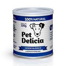 Ração Úmida Pet Delícia Hipercalórica para Cães Adultos- 320g